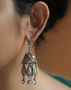 Fine silver jhumki