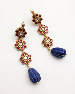 Lapiz drop earrings