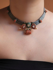 Coral fusion necklace